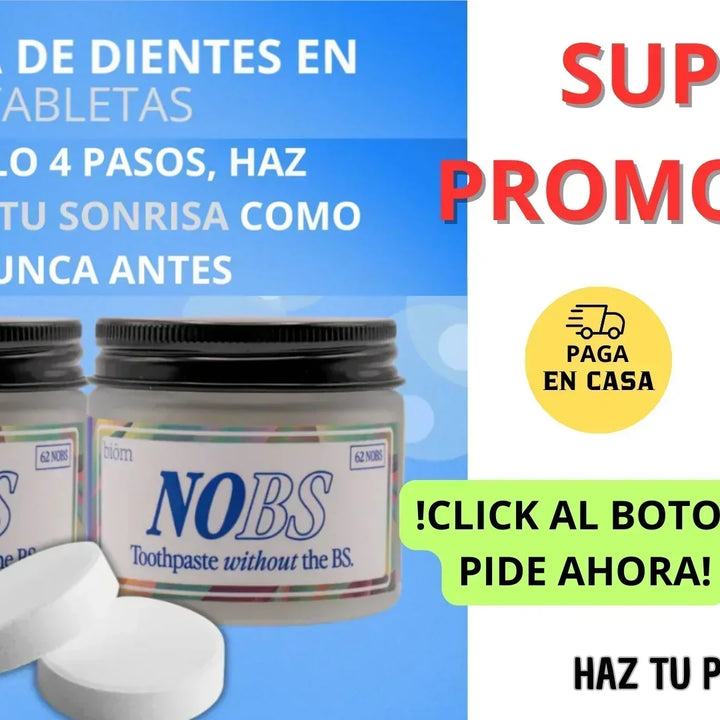 NOBS - PASTA DENTAL EN TABLETAS NANOHIDROXIAPATITA