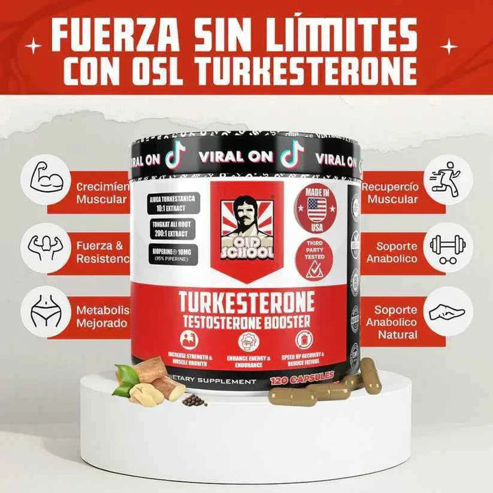TURKESTERONE® - 120 capsules [FUERZA+DISPOSICIÓN+ACTUACIÓN]