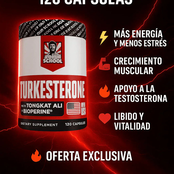 TURKESTERONE® - 120 capsules [FUERZA+DISPOSICIÓN+ACTUACIÓN]