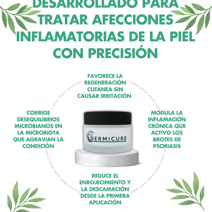 Crema Dermicure - Elimina la Tiña, Dermatitis Seborreica, Eccema o Psoriasis en 1 Día