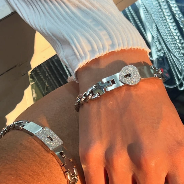 💎Pulsera con candado y llave para compartir💎