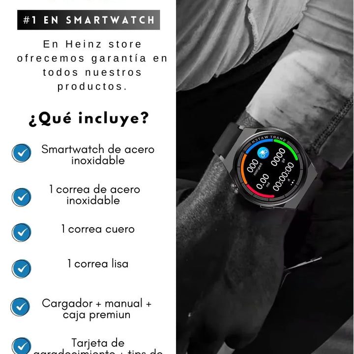 🕒 Smartwatch GT3 MAX – Tecnología, Estilo y Salud en tu Muñeca