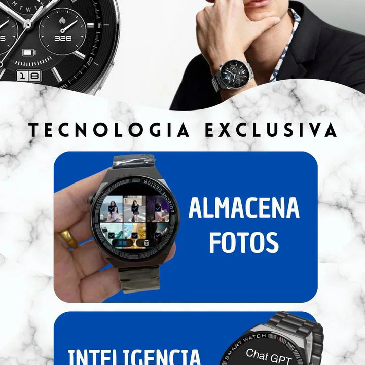 🕒 Smartwatch GT3 MAX – Tecnología, Estilo y Salud en tu Muñeca